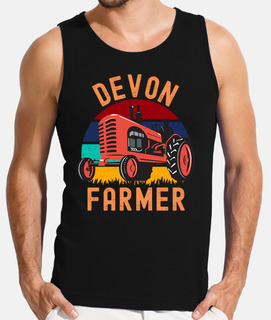 agriculteur devon sur tracteur