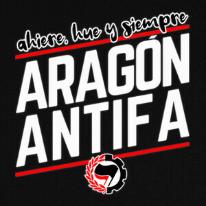 Camisetas Ahiere, hue y siempre Aragón Antifa