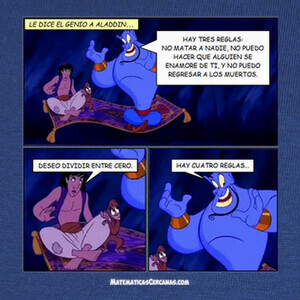 Camisetas Aladdin quiere dividir entre cero