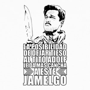 Camisetas Aldo Raine - Jamelgo (blanco)