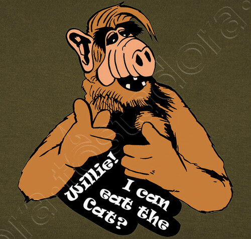 Tee Shirt Alf Willie I Can Eat The Cat Tostadora Fr