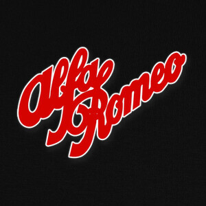 Camisetas Alfa Romeo Logo Vintage with Shadow