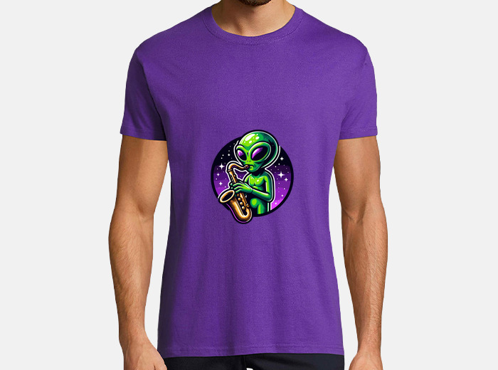 Alien saxophone t-shirt | tostadora