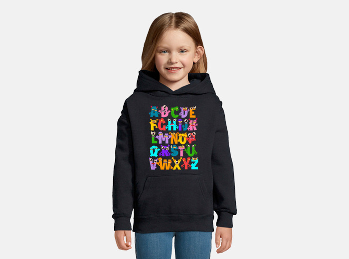 Stranger things 2025 alphabet hoodie