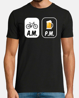 AM PM t-shirt cycliste idée cadeau