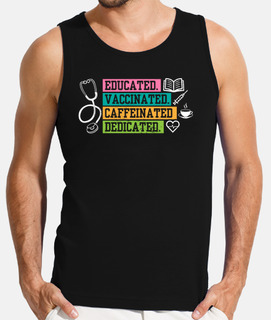 amante de la cafeína educado vacunado