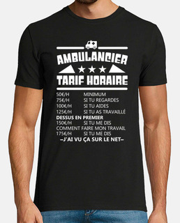 Ambulancier tarif horaire t-shirt homme