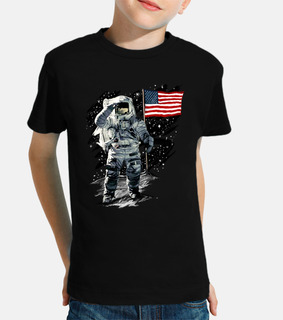 Ameri can astronaute lune l and ing