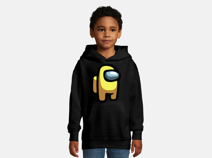 Yellow among us hoodie sale