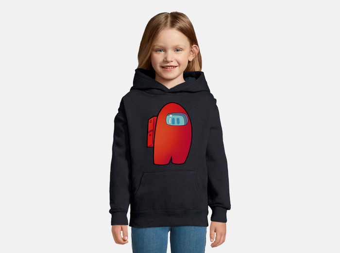 Among us red kids hoodie tostadora