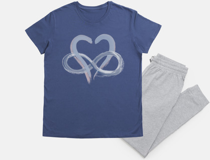 Amor infinito. Azul grisáceo