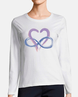 Amor infinito. Morado y azul