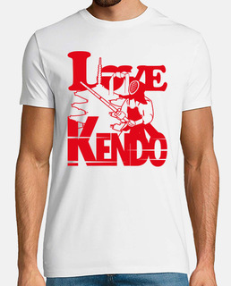 Amor Love Kendo Kendoka Pagoda en Rojo
