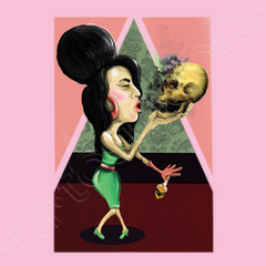 Camiseta amy winehouse calavera store