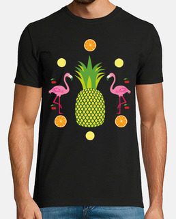 ananas / flamant rose / cerise / agrumes / festival