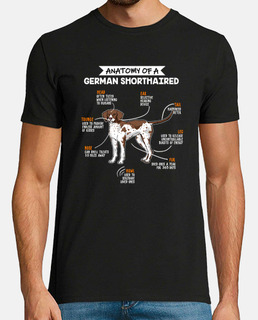 anatomie d&#39;un cadeau drôle de chien allemand à poil court