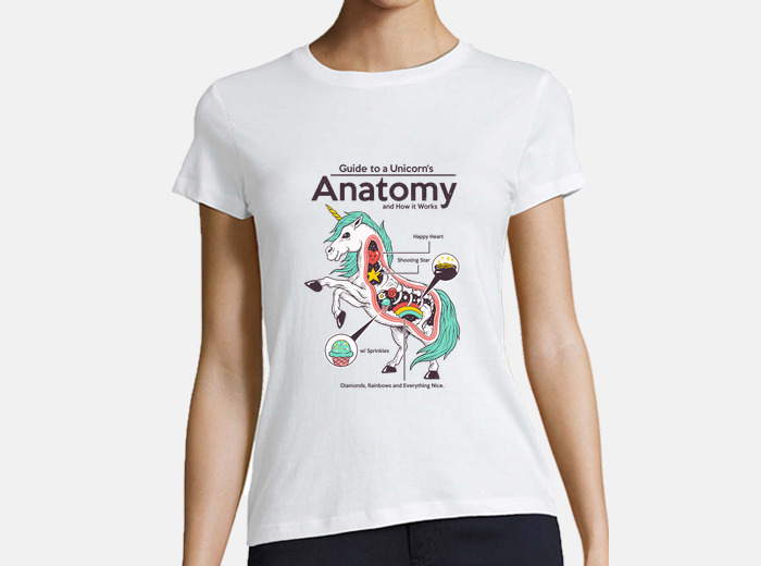 Anatomy of a unicorn shirt womens t shirt tostadora