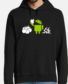 android eating apples
