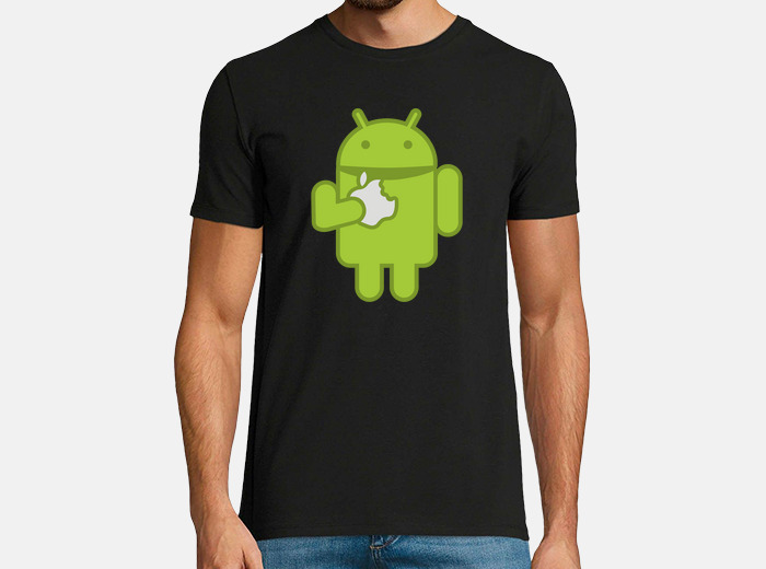 Android vs apple t-shirt | tostadora