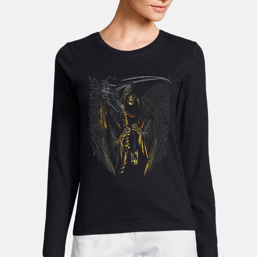 Angel of death grim reaper scary t-shirt | tostadora