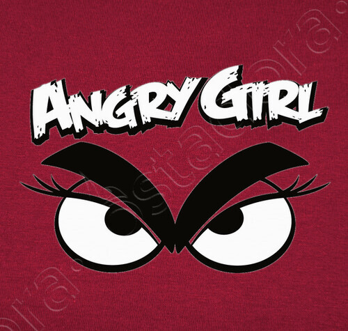 Angry Girl tee-shirt Fille https://www.tostadora.fr/bibine/angry_girl/789327