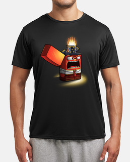 Angry lighter - camiseta deportiva hombre