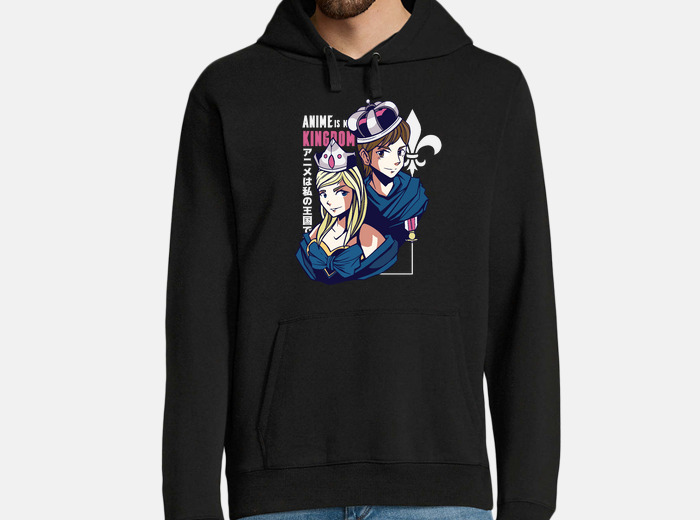 Anime king and queen hoodie tostadora