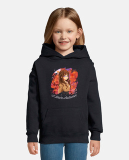 anime jeune fille qui aime l automne, dessin tendance girly 