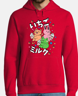 anime simpatico gatto coniglio rana ama
