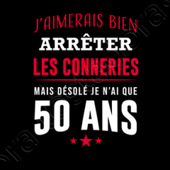 Poster cadeau rigolo 50 ans homme | tostadora