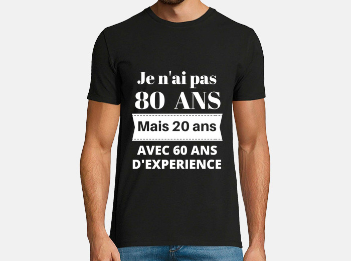 T Shirt Anniversaire 80 Ans Avec Livraison Gratuite Tostadora Fr