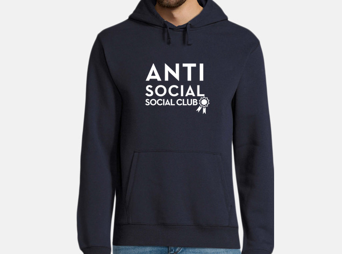 Felpa anti social social club white tostadora