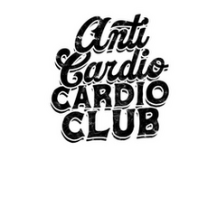 Anti cardio cardio club positivity t shirt tostadora
