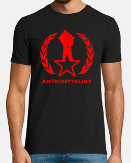 Anticapitalist Puño Estrella Laurel