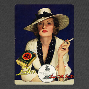 Camisetas Anuncio Vintage Tabaco Mujer