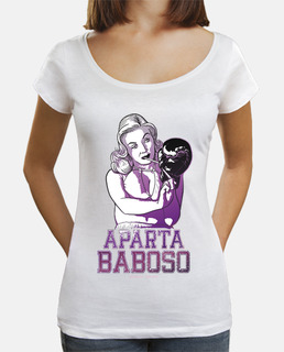 Aparta Baboso v2020 - Cuello barco, manga corta, blanca