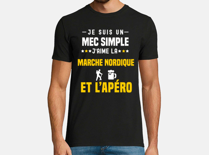 Tee shirt apero marche nordique mec simple tostadora