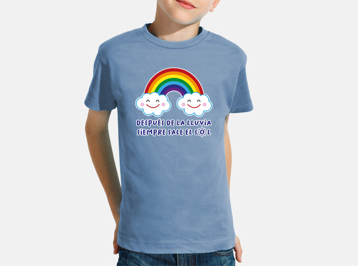 Camiseta arcoiris niña hotsell