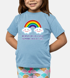Arco Iris camiseta niño y niña manga corta