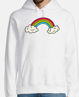 arcobaleno e nuvole