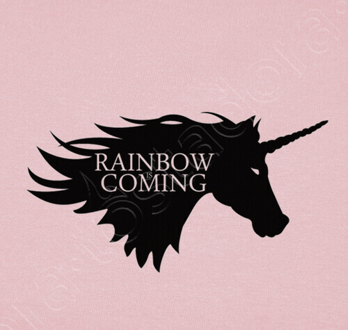 Tee-shirt Licorne Rainbow is coming 