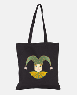 ARLEQUIN 2. Bolsa de tela, color negro