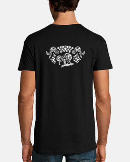 ASATRU LOBOS Chico, manga corta, negra