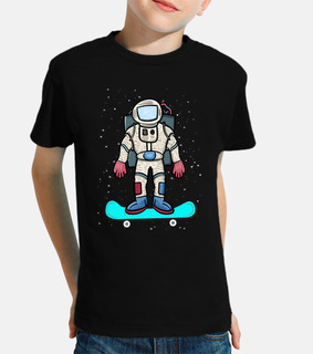 Astronaut with Skateboard Space Sports Galaxy