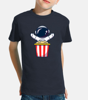 astronauta con popcorn