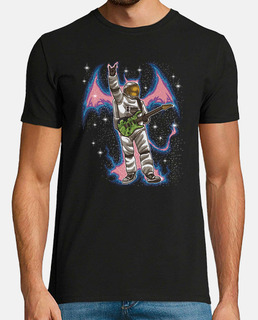 astronauta de heavy metal guitarrista guitarra espacial