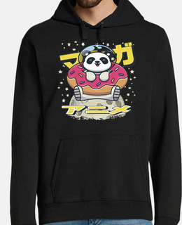astronauta panda in ciambella
