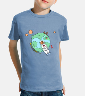 Astronauta Planetas camiseta niño