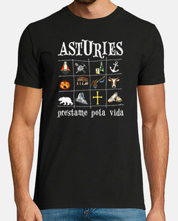 asturies 2017 dark background - ringer t-shirt