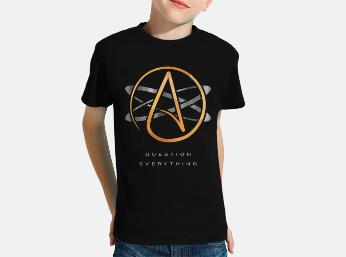 Atheist Logo Science Atom Symbol Question Everything T-Shirt Atheist Logo Science Atom Symbol Question Everything T-Shirt